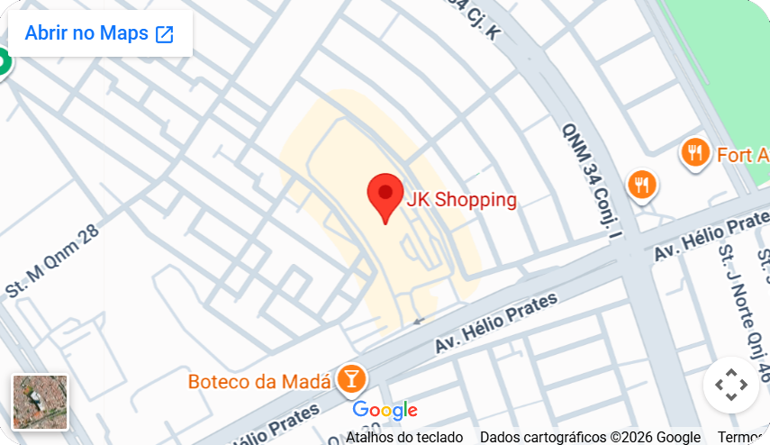 Mapa do JK Shopping com localização do ParkInterativo